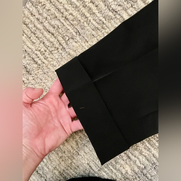 2008 Prada Black Size 40 Woven Polyester Dress Pants Made In Bulgaria - Picture 2 of 9